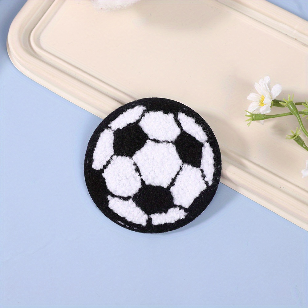 1pc sports themed iron on patch diy no sew applique for clothing baseball football   details 4