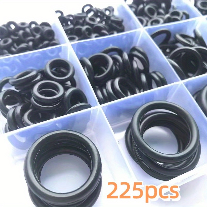 TEMU 225pcs - Set - Washer Seals, Assorted For Fastening