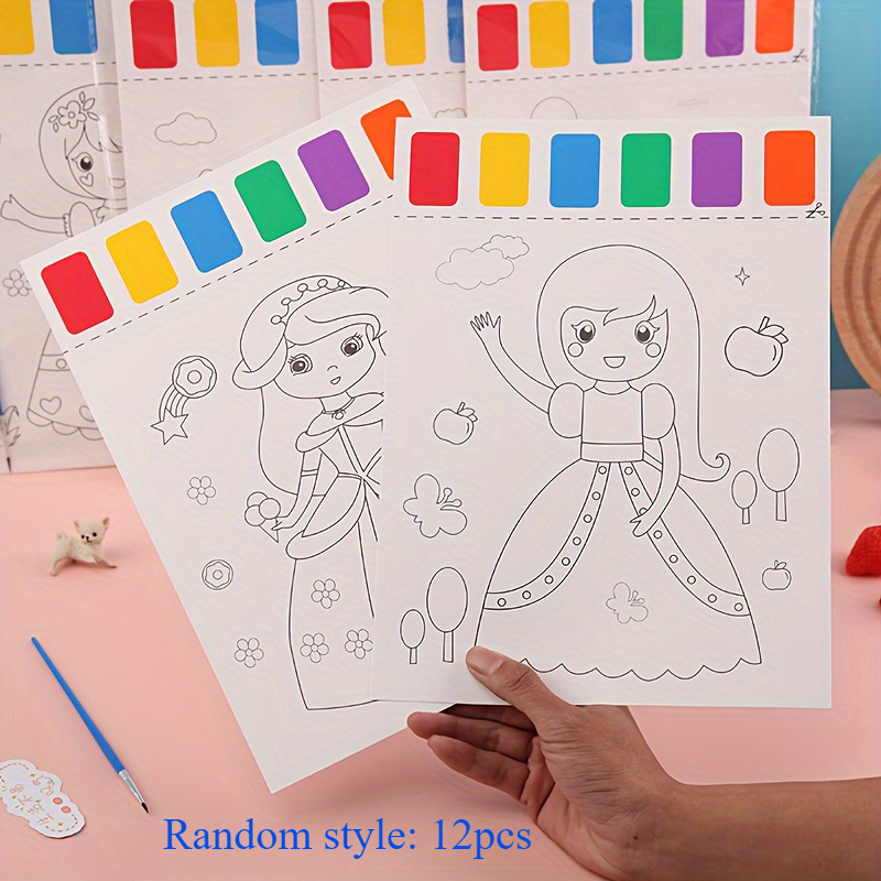 

12pcs Painting, Colored Comes - , Painting, Colored , Comes , Colored Painting