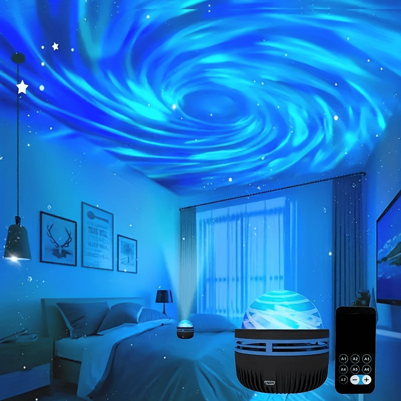 Enchanting 1 Starry Sky Lamp - Elegant Plug-In Night Light for Romantic Bedrooms, Holidays, Camping Adventures, and Parties