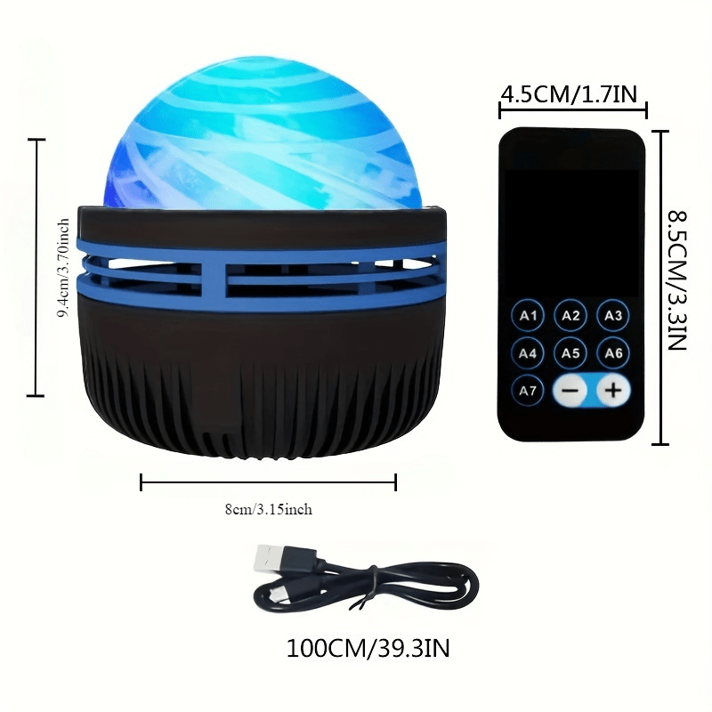 Enchanting 1 Starry Sky Lamp - Elegant Plug-In Night Light for Romantic Bedrooms, Holidays, Camping Adventures, and Parties