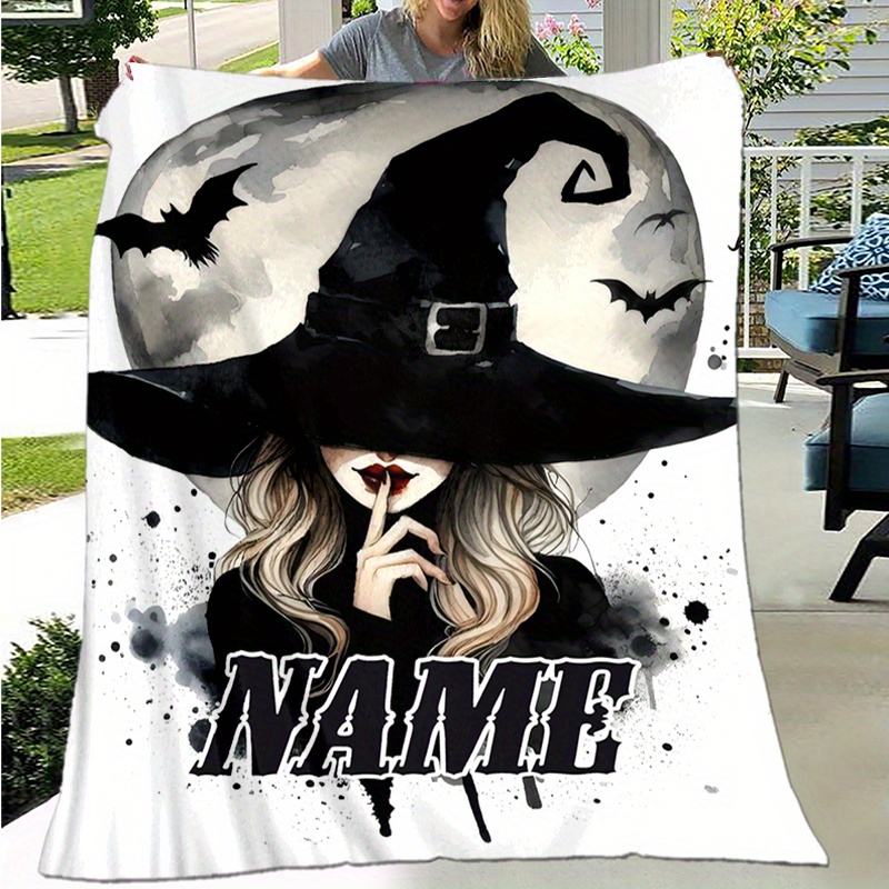 

Custom Halloween Print Blanket - Soft, & Machine Washable Flannel Throw For Couch, Bed, Camping |