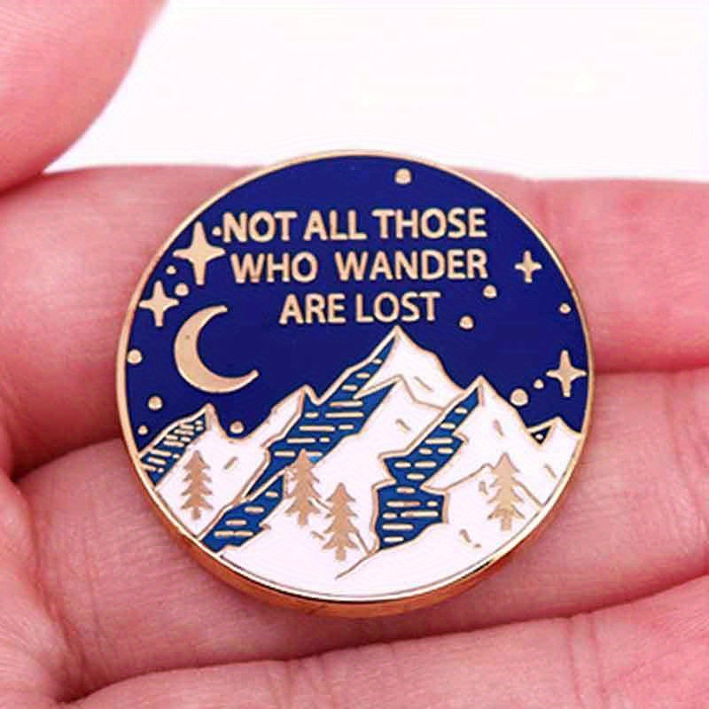 

1pc "not All Are " Zinc Alloy Enamel Pin - And Brooch For Backpacks - Unique For Christmas And Mardi Day