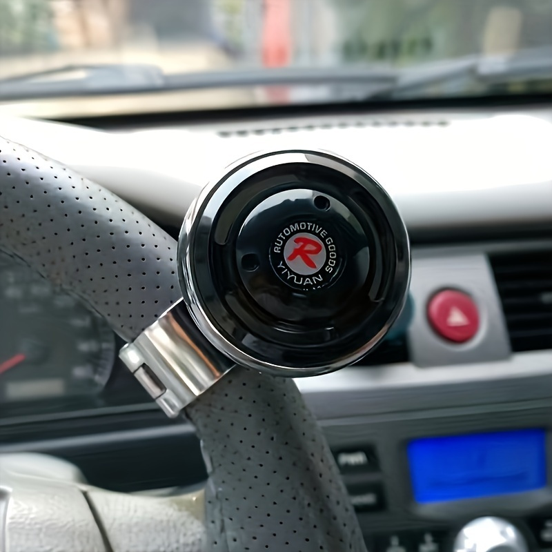 TEMU Car Steering Spinner Knob - One-handed , Power Handle Booster Ball, Durable Plastic With Sturdy Bearings