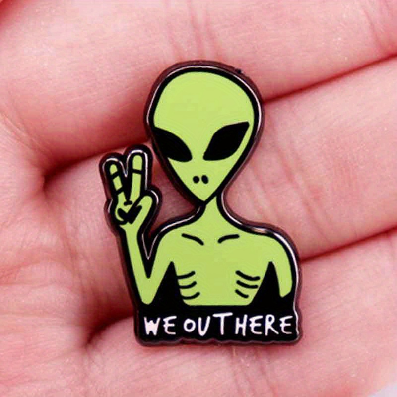 TEMU Pin de Esmalte de en Vintage - Broche de Aleación para Casual y Fiestas, Letra, Accesorio de
