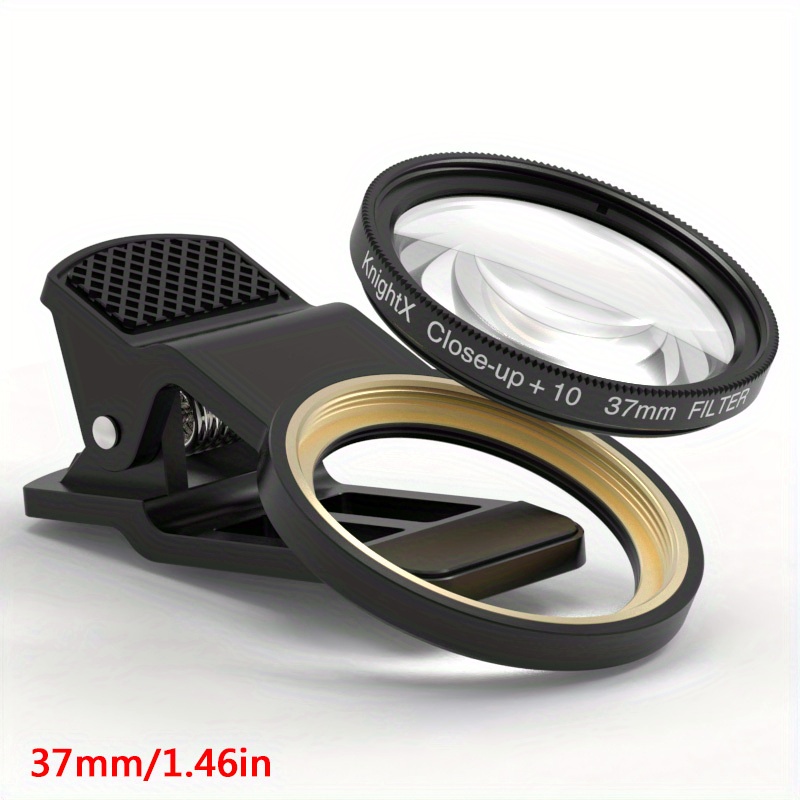 TEMU Knightx 37mm 52mm Phone Clip Macro 10x Holder Super Camera Lens For Additions Universal For For Iphone Smartphone