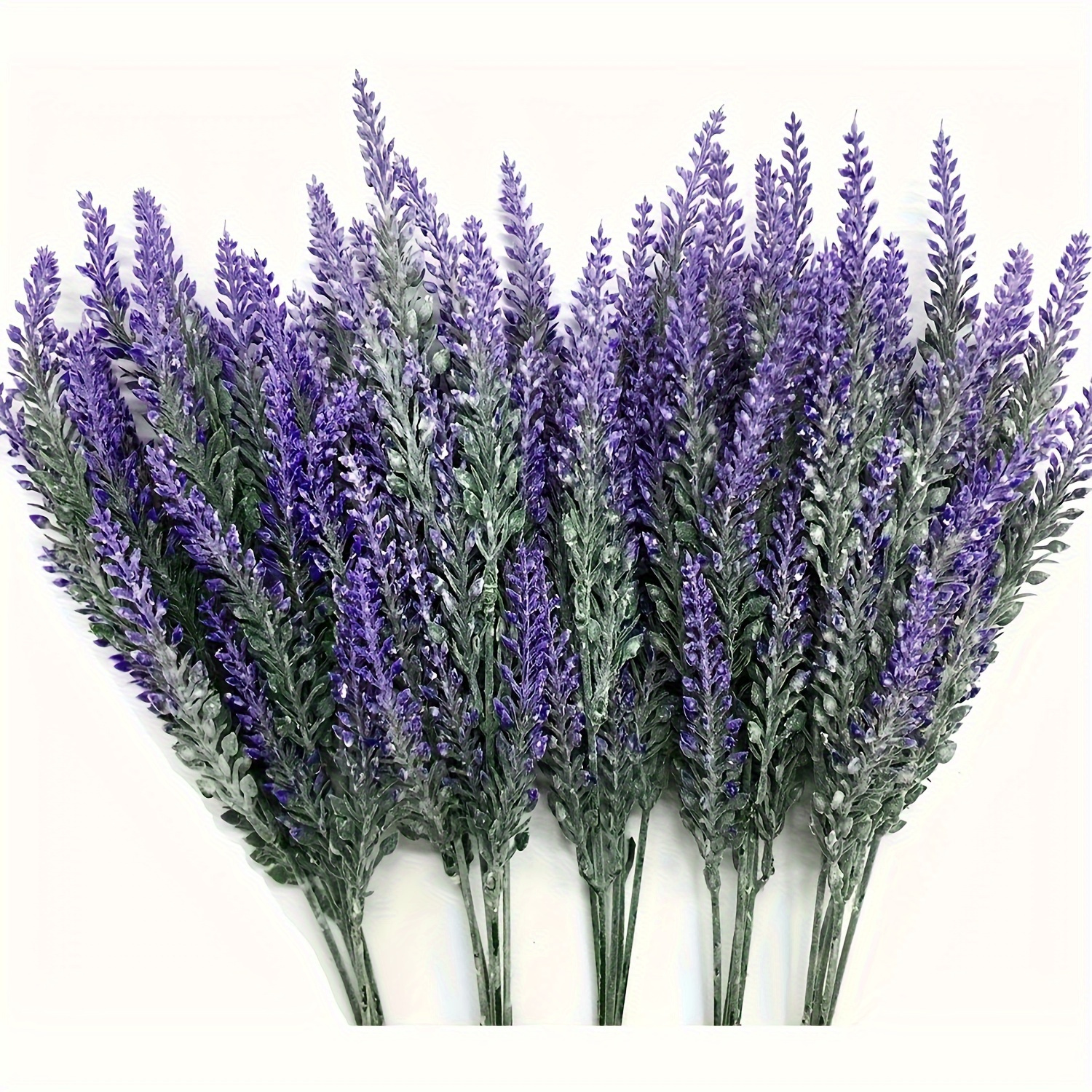 

5/10pcs 14.2inch Artificial Lavender Bouquet, Purple Plastic Fake Flower Decor For Wedding, Kitchen Table Centerpiece, Diy, Winter Christmas, Decoration