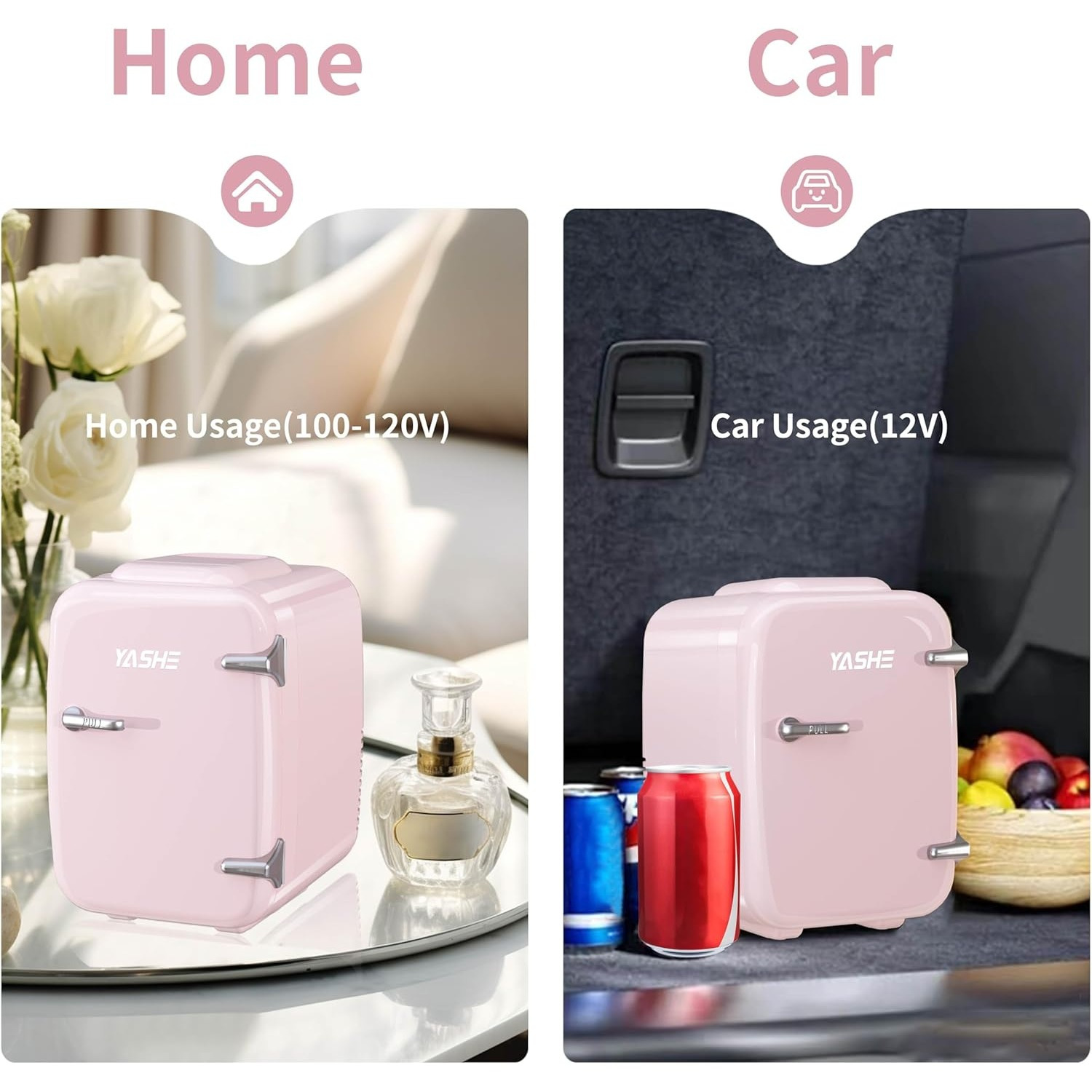 Vexloria Mini Kühlschrank 4 Liter - Thermoelektrischer Kühlschrank Für Kosmetik & Getränke