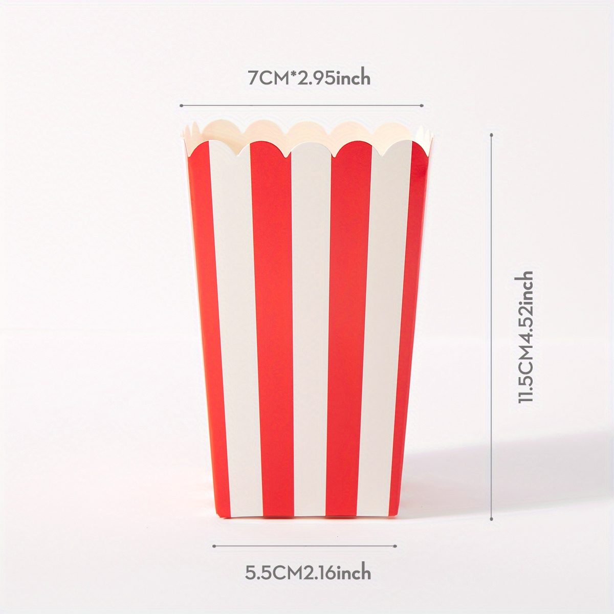 Scatole Per Popcorn Di Carta, 24 Pezzi, Colore Bianco, Facili Da Montare, Riutilizzabili. Ideali Per Feste, Compleanni, Serate Cinema, Carnevale.