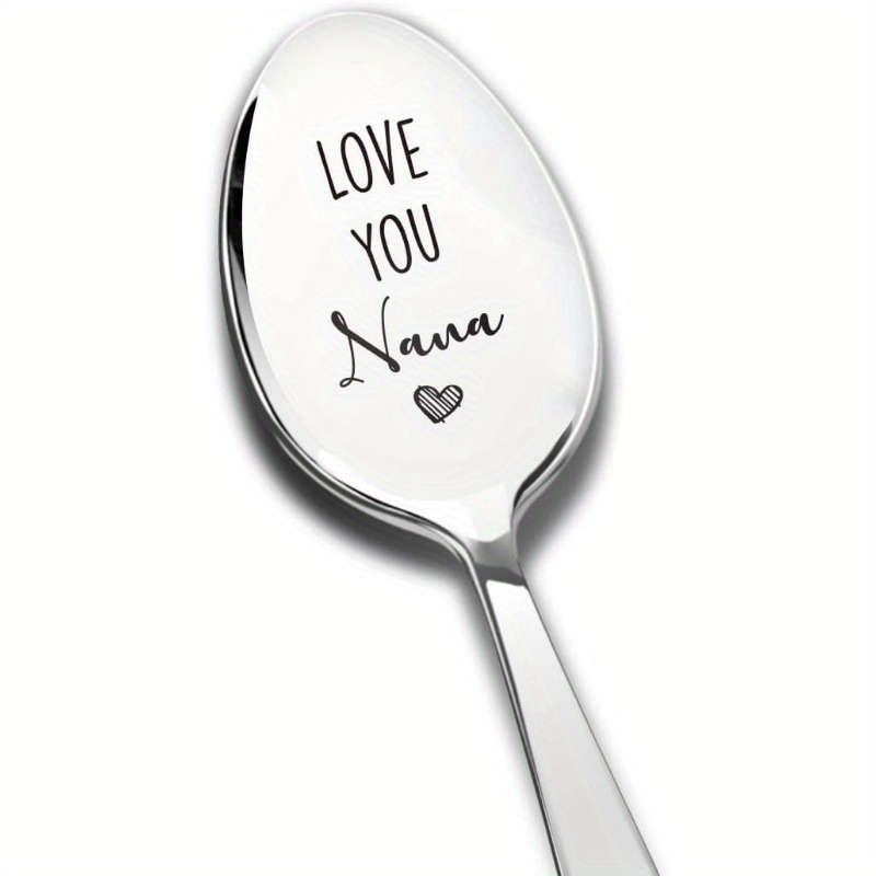 

1pc Love You Spoon Stainless Steel Fun, Gift, Coffee Lover Teaspoon Gift For Birthday Day Christmas New Year