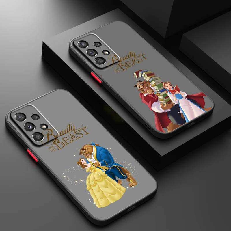 

Authorized King And Cartoon Anime Frosted Transparent Soft Cover Phone Case For A71, A54, A55, A53, A52, A35, A34, A33, A13 5g - Protective Black