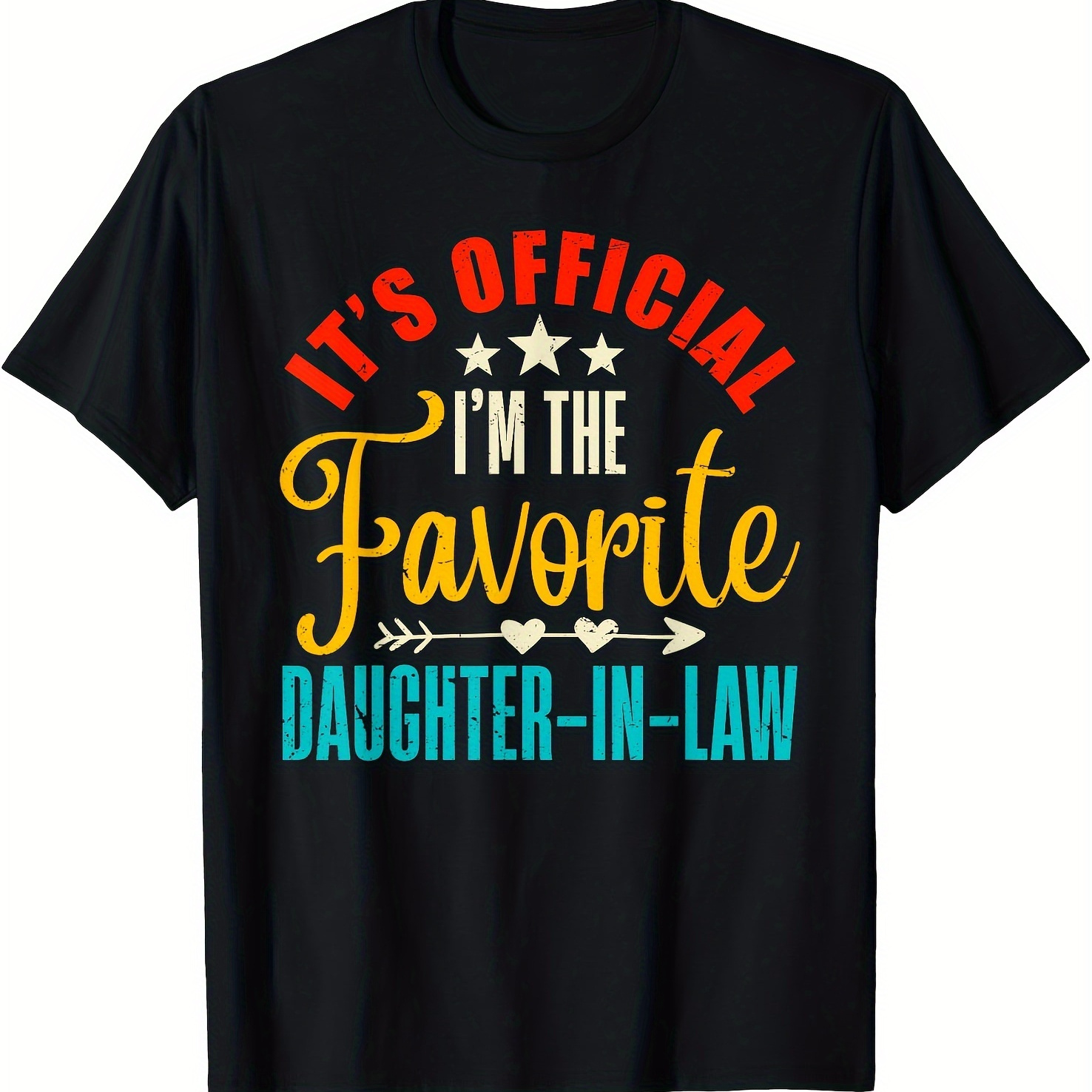 

Official Certification: The Most Popular Daughter-in-law - Day Printed T-shirt, Comfortable And Breathable, Casual Short Sleeves, Wear, All , Black, Men