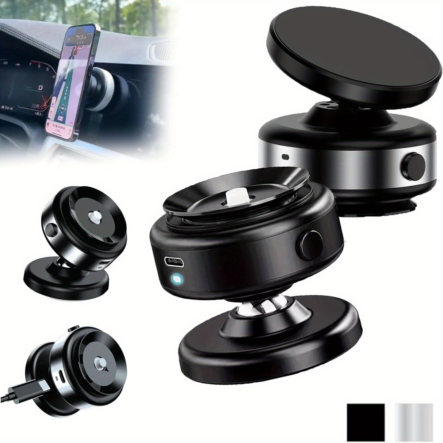 

Car Cup Phone Holder, Car Phone Holder, 360 , , Suitable For Car Kitchen, Gym, Bathroom And All Surfaces - All Phones