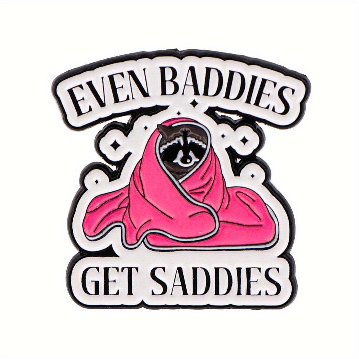 TEMU 1pc Funny Enamel Pin Lapel Pins Badges On Backpack Brooches For Clothes Brooch Cute Raccoon Jewelry