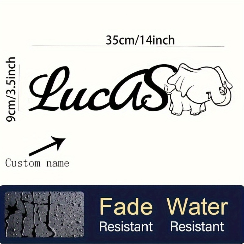 custom lucas name sign with cute   black iron wall decor for youngsterss room details 4