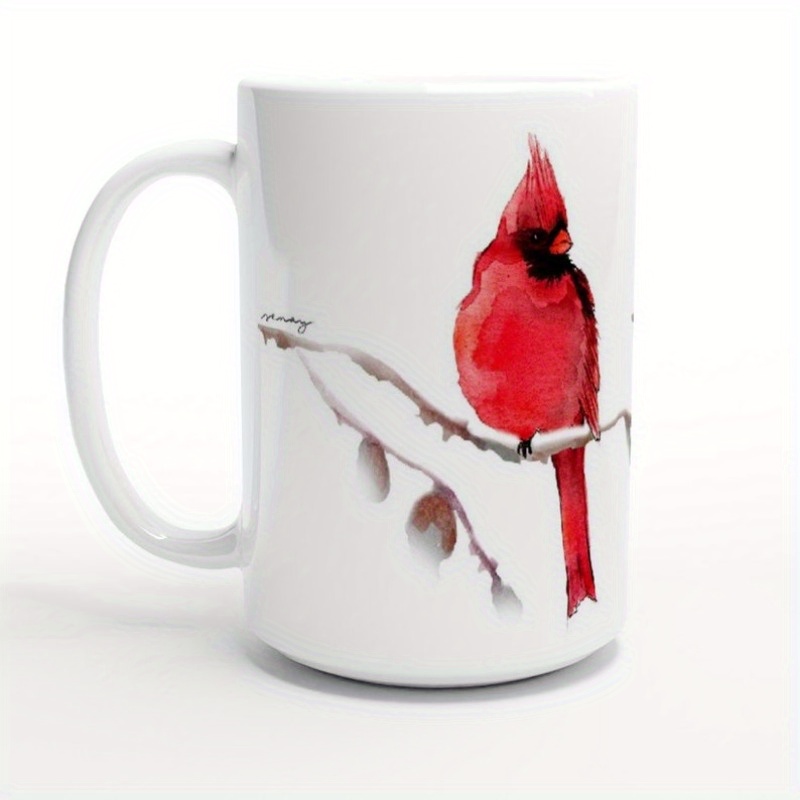 

Red Mug, 11oz Ceramic Mug, Beautiful And Unique Artwork By Studio