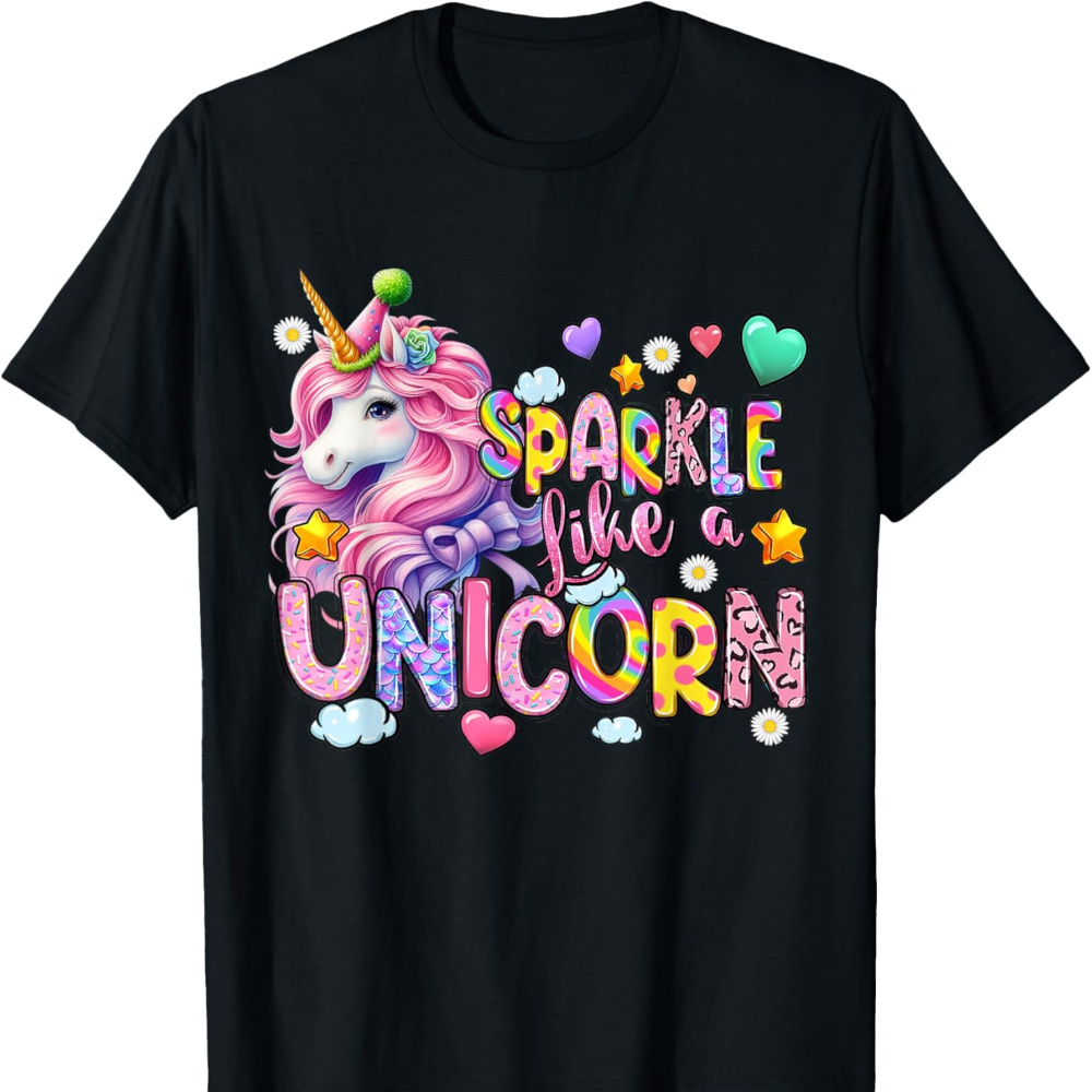 

Womens Sparkle Like A Unicorn Cute T-shirt