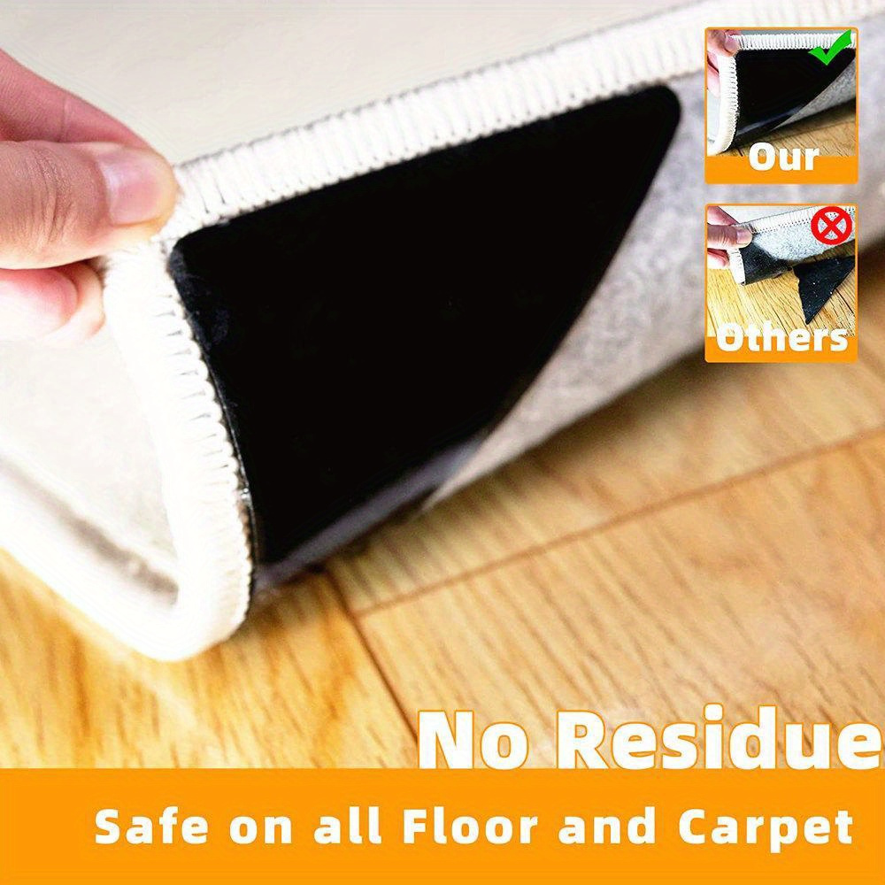 reusable non slip carpet grippers 4 8 16 28pcs   pc material for secure     carpets hardwood tile floors details 1