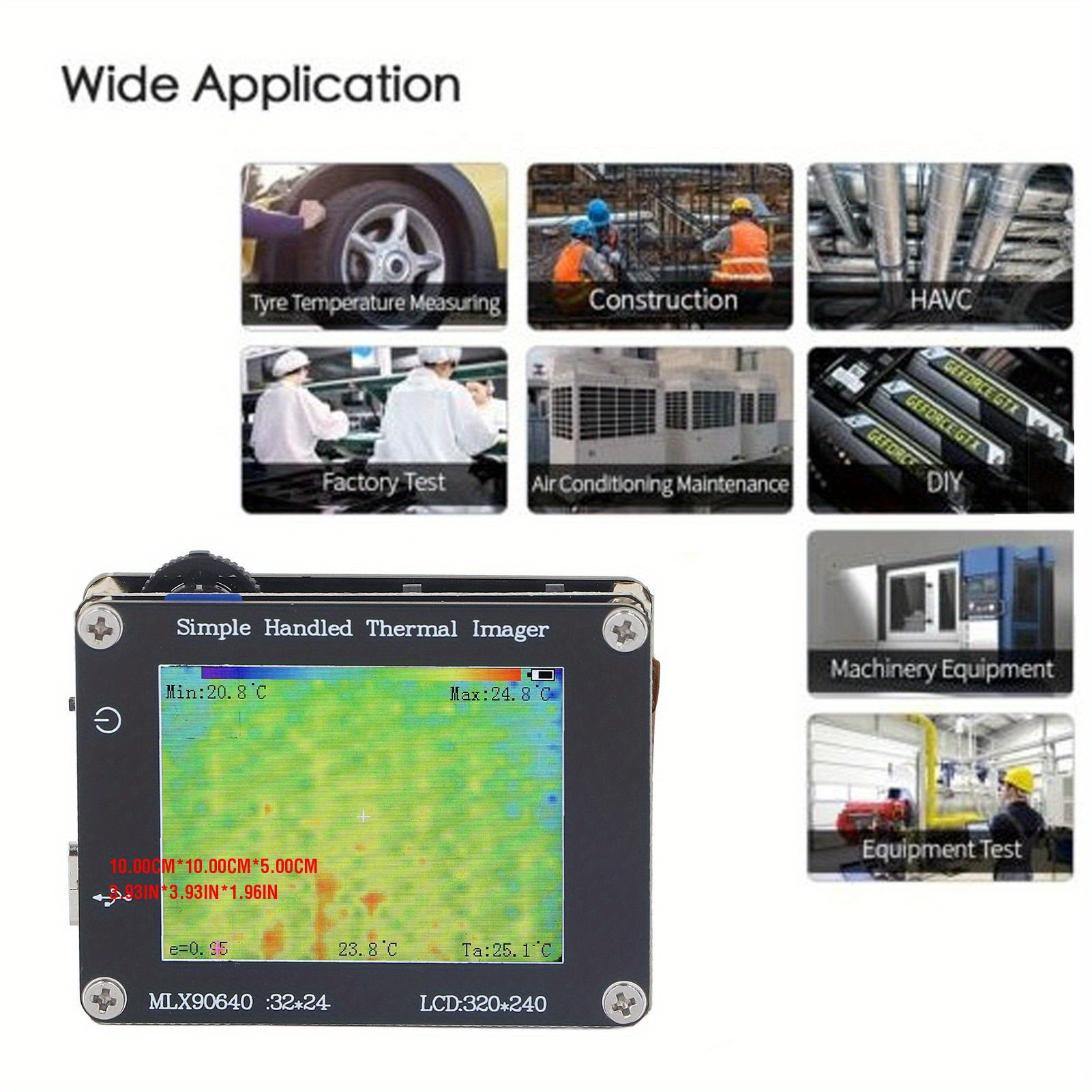 

Multifunctional 240 X 320 Mlx90, 640 Esf Bab 8hz For Measurement In And - And