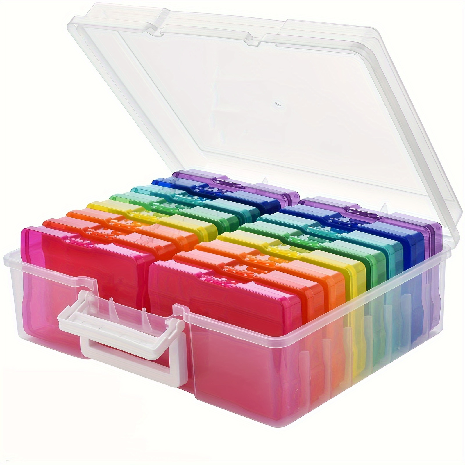 

- Organizer 16 - Plastic For Photos, Crafts, , & Diy