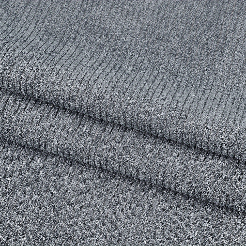 E-shop 1m Cord-Knäuel-Rippstoff für Bekleidungszubehör Dunkelgrau 156x0.05cm, DIY Geldbörsenherstellung