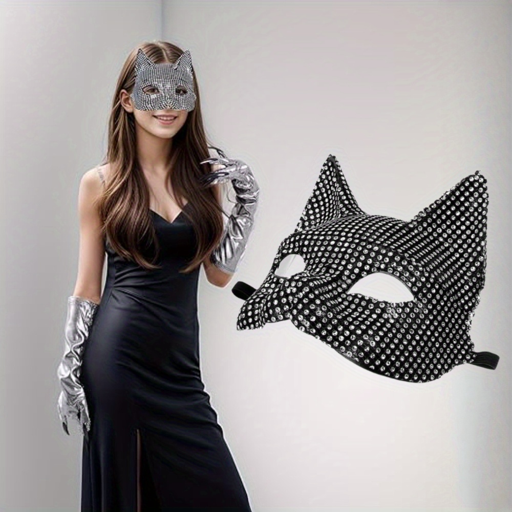 

Half Up Cat Diamond Encrusted Cat Suitable For Halloween And Any