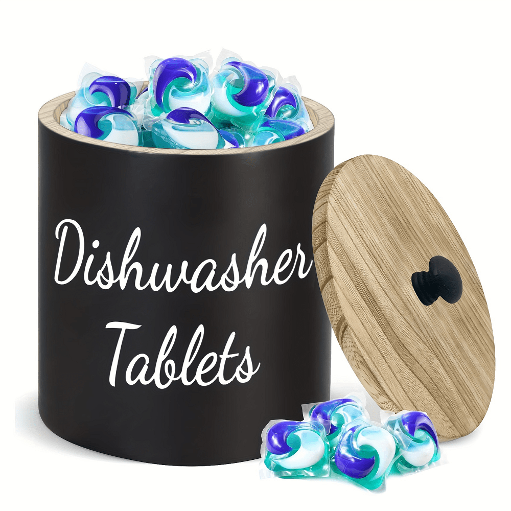 E-shop Rustikaler Geschirrspüler-Pod-Halter - Bauernhaus-Küchen-Tablet-Organizer für Wäsche, Badezimmer und Aufbewahrungszubehör für Zuhause,