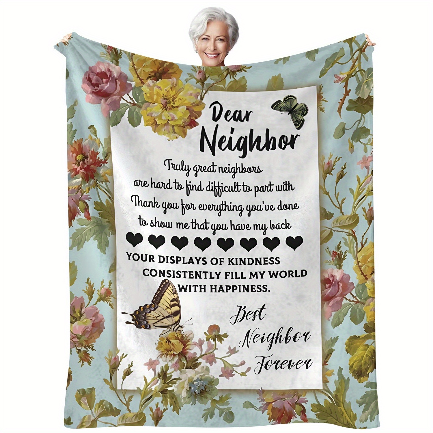 

Personalized Appreciation Blanket - Fleece, , , Printed, Knitted Polyester,