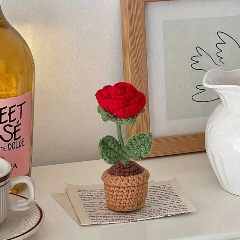 

Crochet -shaped Pot - For Day & 's ,