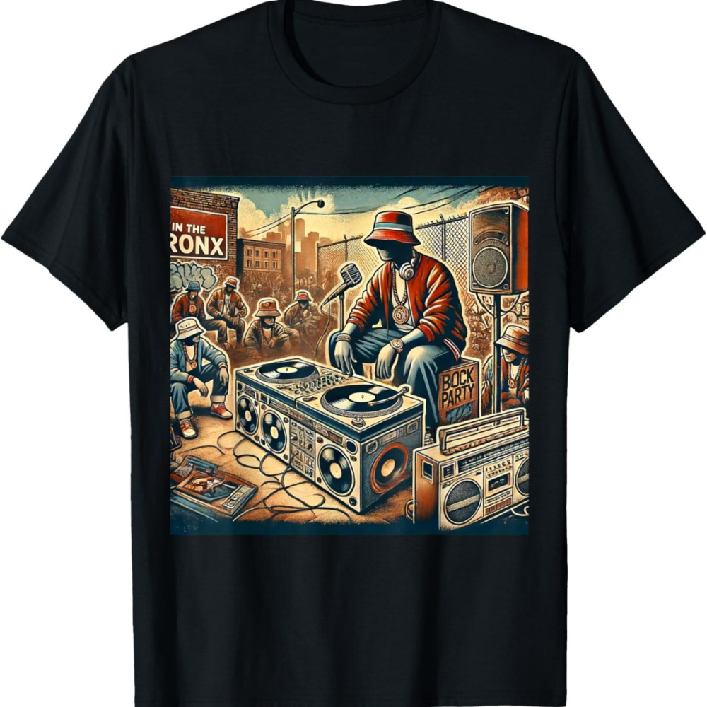 

Men's "vintage Dj Hip Hop " Party T-shirt – Music Enthusiasts