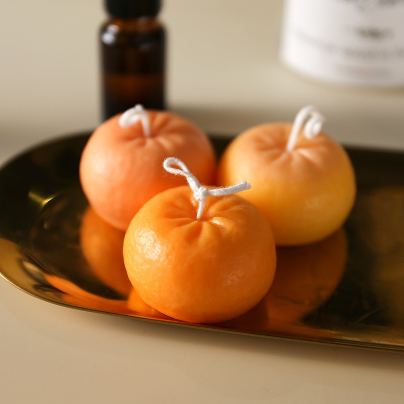 Orange Candle Mold Fruit Shape Mold For Candle Making Mold