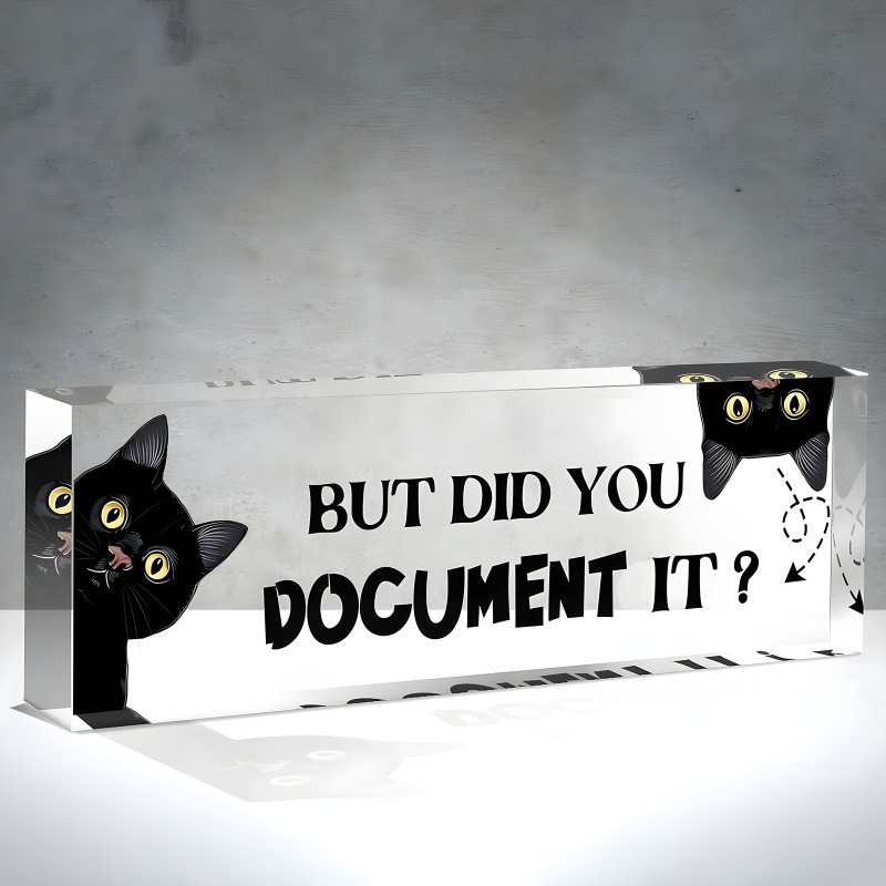 

Interesting "but Did You Record It" Desktop Ornament - Home Office Decoration, Colleagues, And Hr Gifts