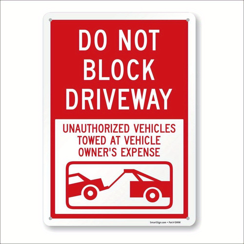 

do Not The - Vehicles Towed At 's Own Expense" Sign | 10 "x 14" Grade Reflective Aluminum