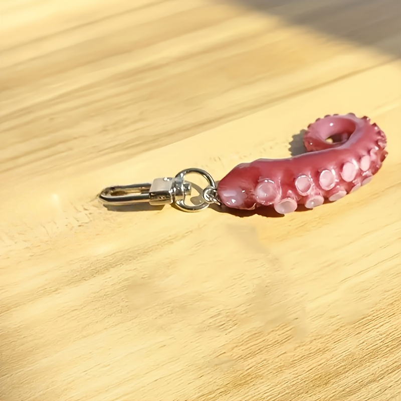 

Octopus Keychain - Cute Pvc Animal Charm For Bags & Backpacks, Perfect Valentine's Gift For Her