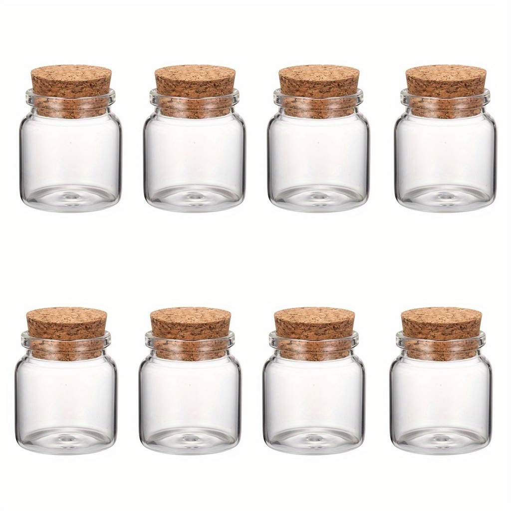 

6- Clear Stoppers, 87ml For , Wishing Bottles, Storage