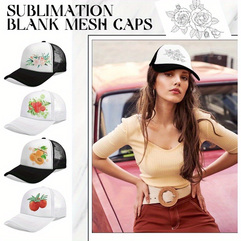 24pcs Adjustable Breathable Mesh Trucker Hats