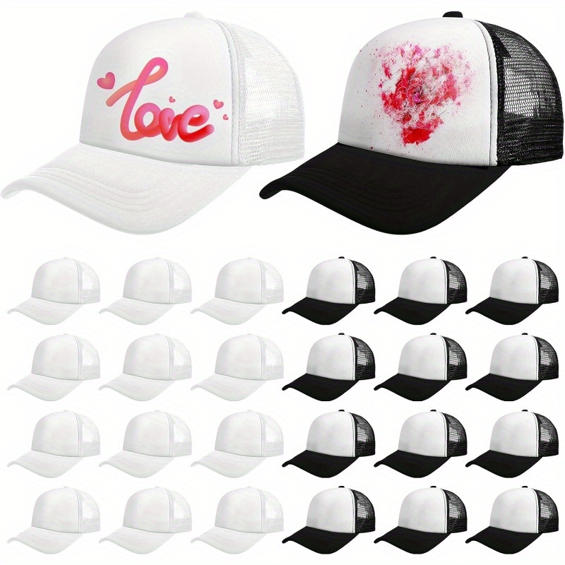 24pcs Adjustable Breathable Mesh Trucker Hats