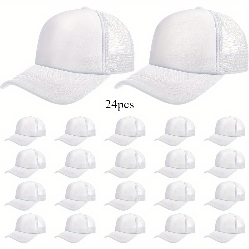 24pcs Adjustable Breathable Mesh Trucker Hats
