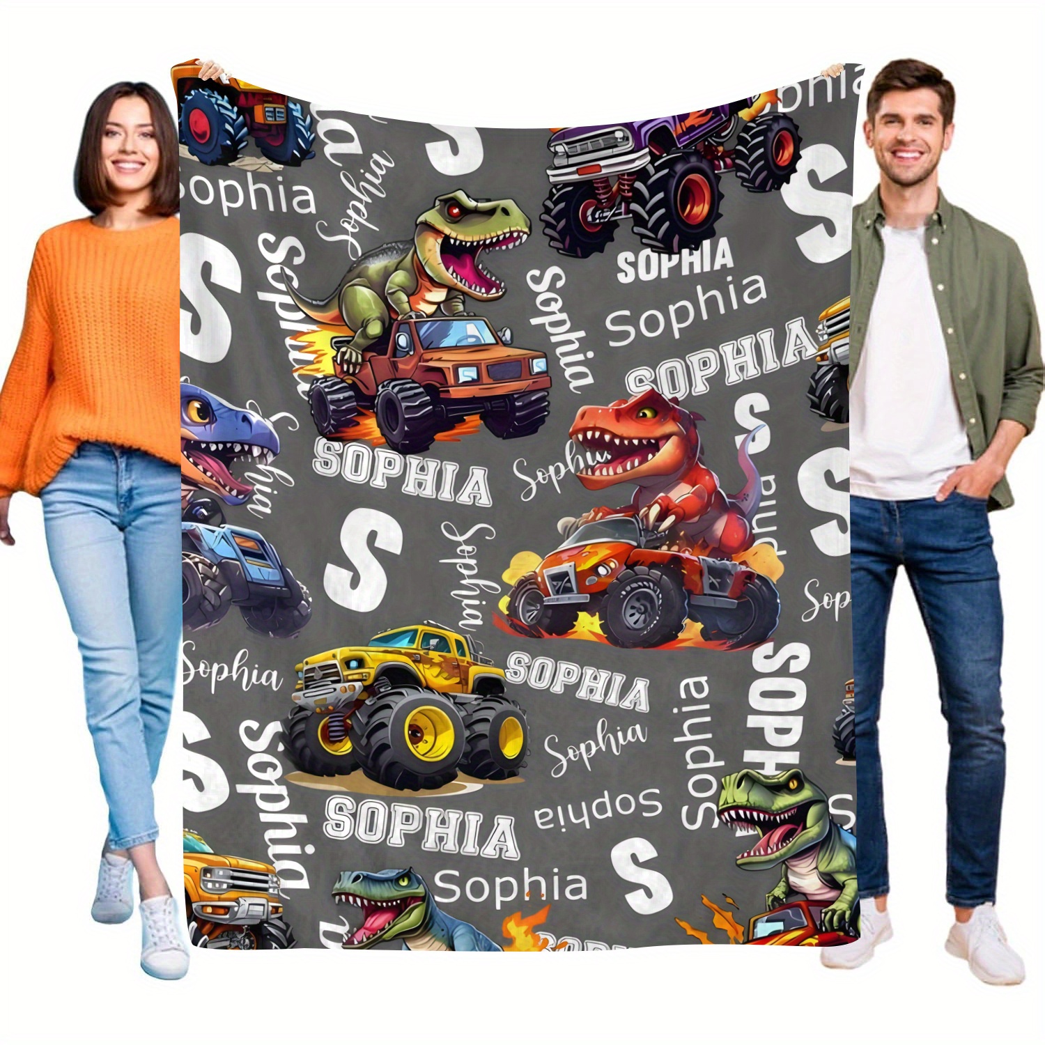 

Personalized Blanket - All Knitted Polyester Bedding, , 200-250g , Unique For