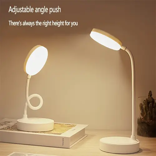 adjustable led desk lamp with eye protection usb powered dimming switchable white warm light for night reading study modern lamp desk
