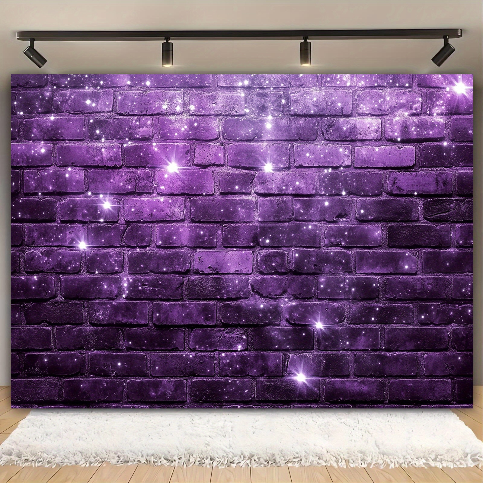 

Purple Brick Wall Backdrop Banner - 39x59 Inches, Polyester, No Electricity Needed, Wedding, Birthday, Bridal Shower, , Party Decor, Photography, Photo Booth Props