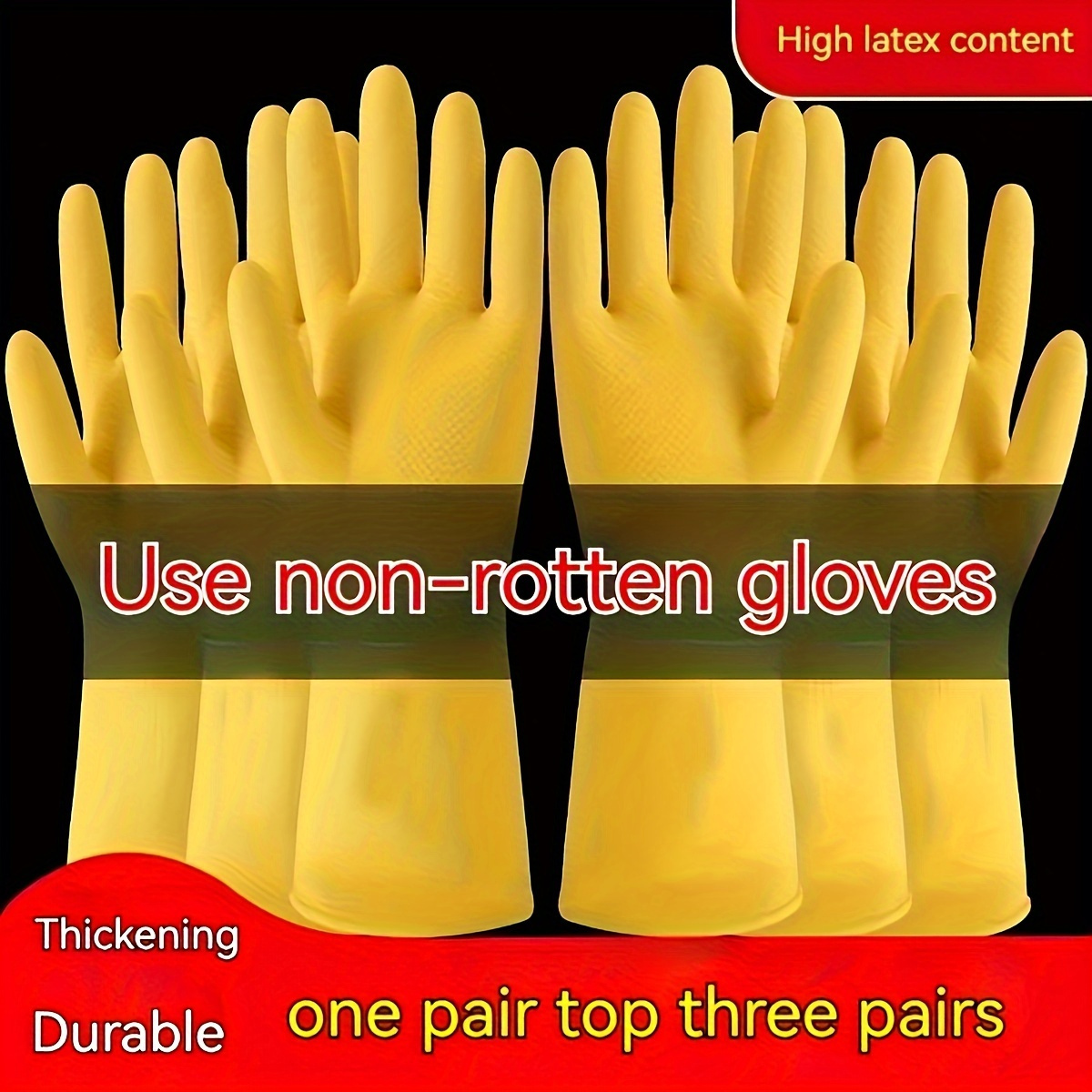 set of 8 silicone cleaning gloves waterproof   and flexible for   room bedroom and outdoor lead free non slip dishwashing gloves details 0