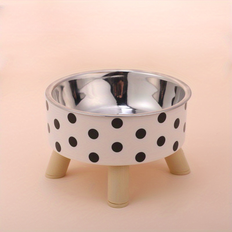 TEMU Elevated Stainless Steel Cat Bowls Stand, -vomiting, , , Kittens, And Small Dogs