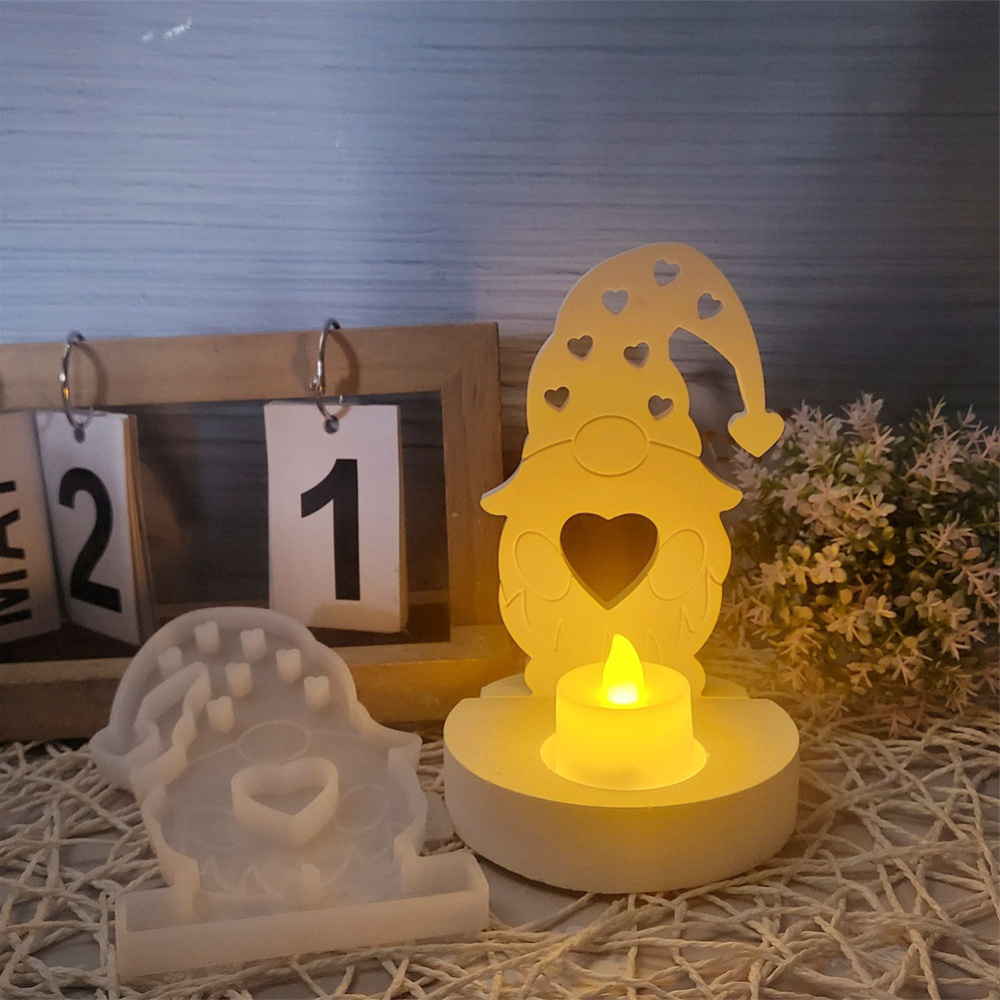 

Christmas Love Silicone Mold For Diy Cement & Plaster Decorations - Irregular Shape, Plug-in Decoration