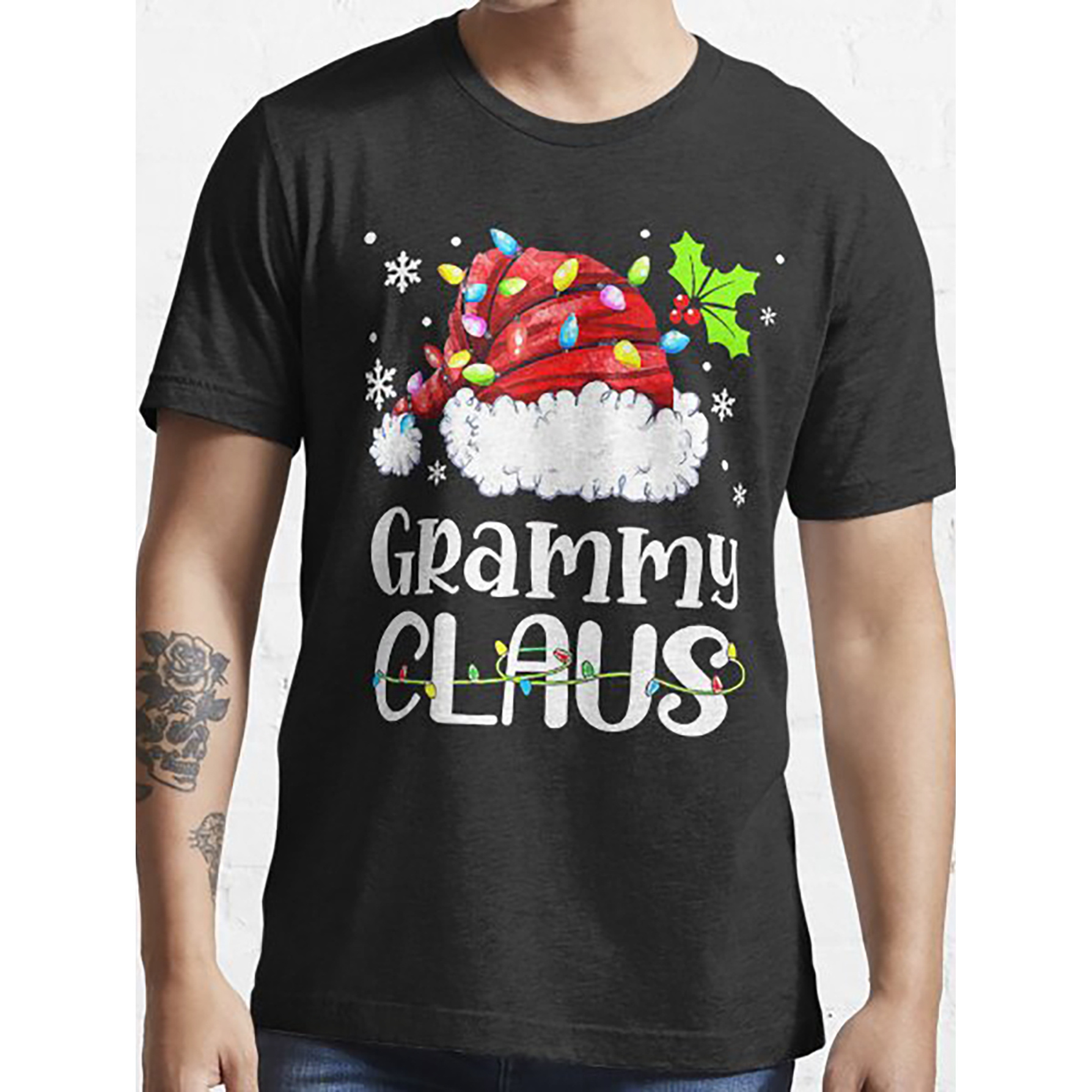 

Grammy Claus Christmas Pajamas Santa D And Unisex Funny Christmas Gift T-shirt