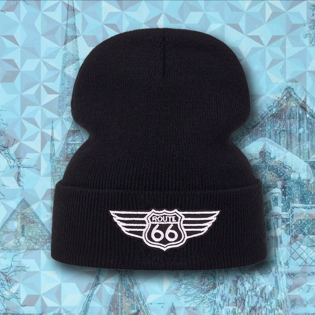 

Fasokoo Beanie - Warm Acrylic Knit Winter Cap With Badge Design, Ideal For Outdoor Activities & Gifts For Men And Women, Fun Winter Hat