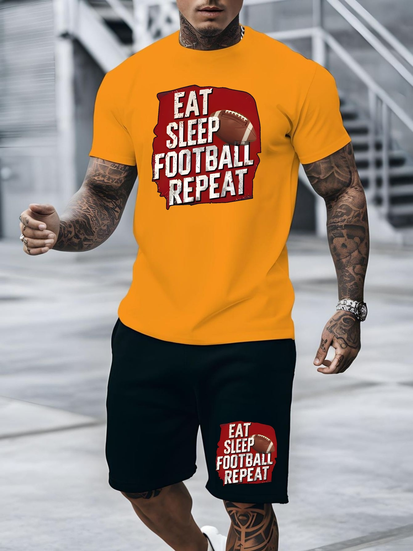 traje fútbol jóvenes shorts manga corta nueva tendencia Temu