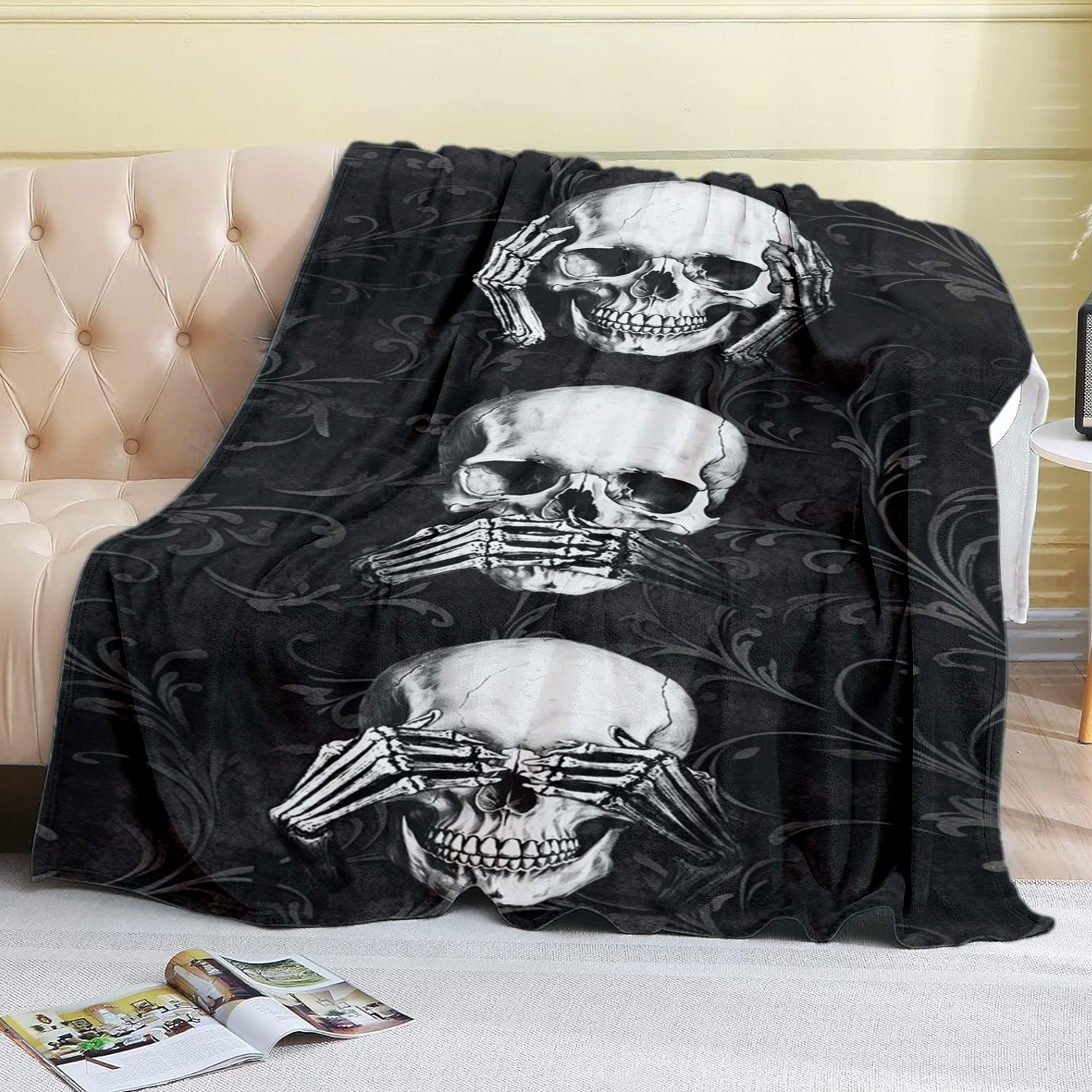 

Contemporary Pattern Flannel Fleece Blanket, , /bed Blanket - 300-350 G/㎡,