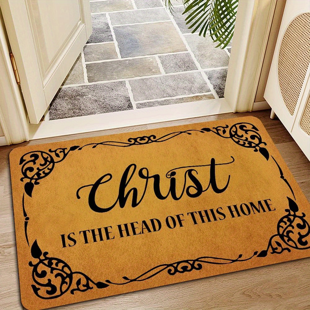 

24"x 16" Welcome Mats For Front Door Outdoor Entry Is Of This Home Bathroom Kitchen Universal Front Door Mat With Non-slip Rubber Back