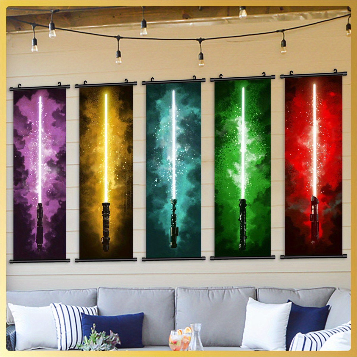 

1/5pcs Hanging Painting, Art , For , , Decoration, For , / Orientation Decor, Ink , Hd, ,